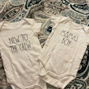NWOT Bundle Rae Dunn Baby Onesies